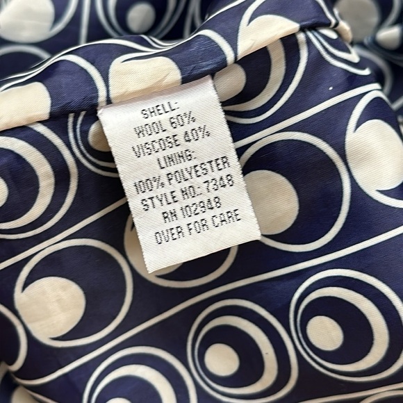 Vintage Anthropologie Tulle brand wool blend Peacoat SZ S-L - Picture 8 of 11